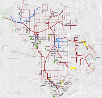 City of Atlanta, GA PPT Module Map showing water renewal plan
