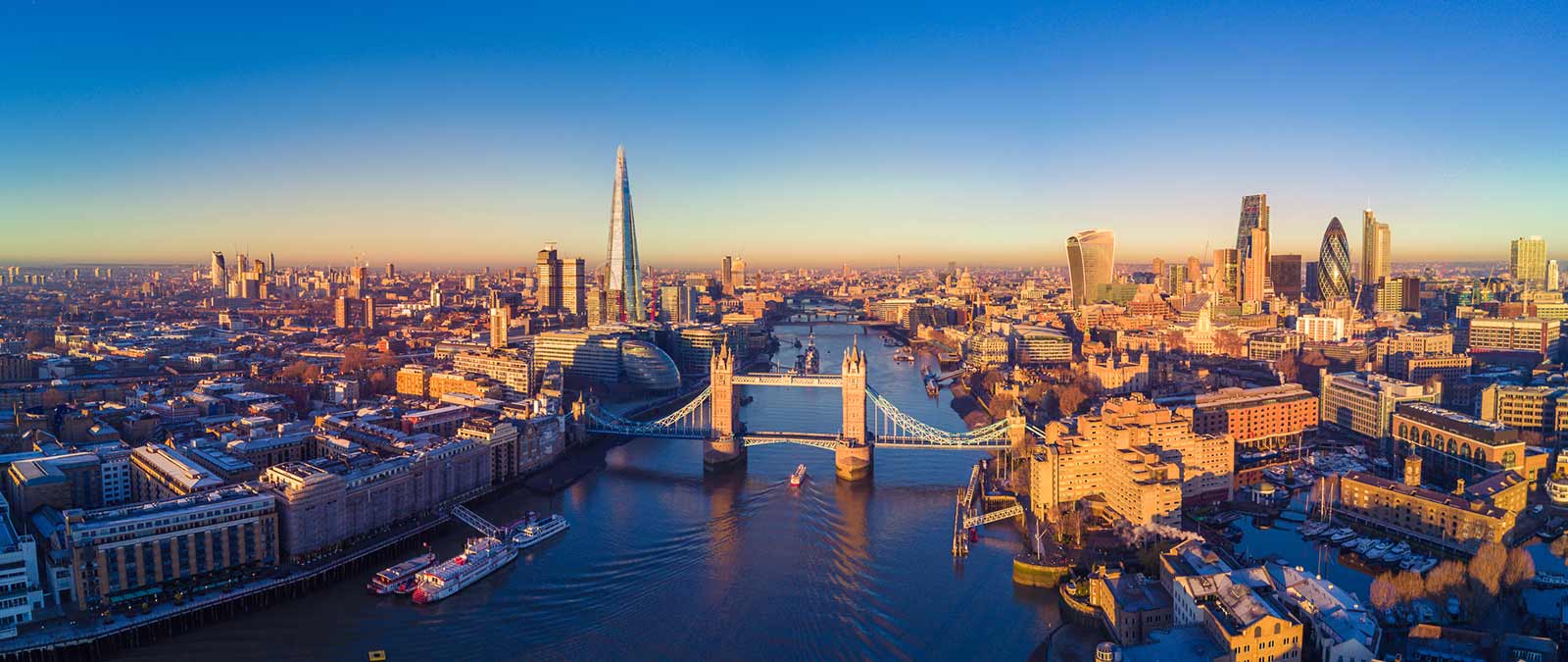 Panoramic view of London, UK